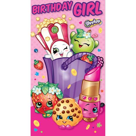 Birthday Girl Shopkins Birthday Card £2.10